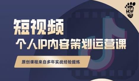 抖音短视频个人ip内容策划实操课，真正做到普通人也能实行落地_优优资源网