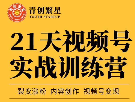 张萌21天视频号实战训练营，裂变涨粉、内容创作、视频号变现 价值298元_优优资源网