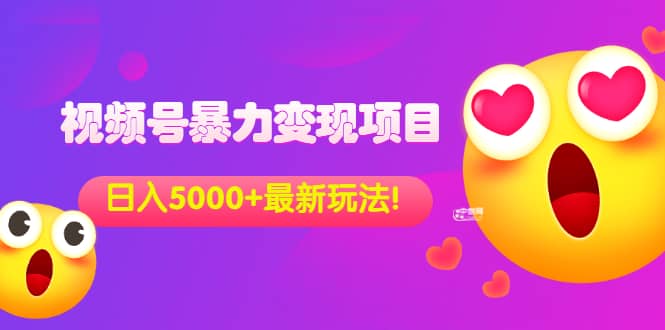 外面收费699的视频号暴力变现项目，日入5000 ，简单易操作当天见效果_优优资源网