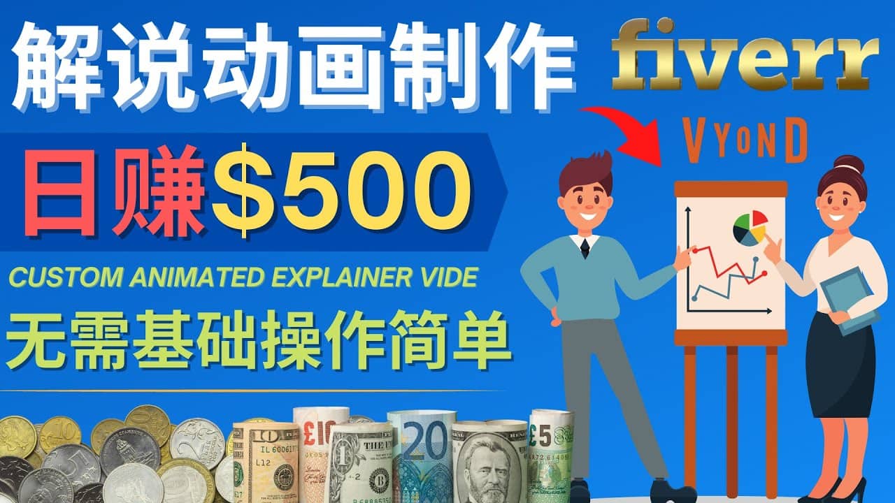 制作解说类动画视频（Animated Explainer）日赚500美元以上 – 0基础可操作_优优资源网