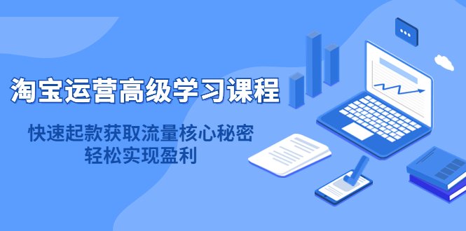 淘宝运营高级学习课程：快速获取流量核心秘密，轻松实现盈利！_优优资源网