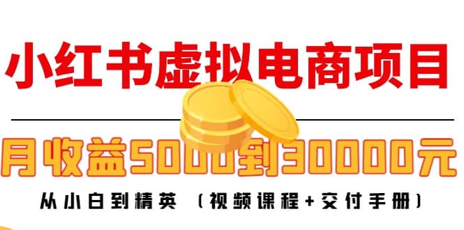 小红书虚拟电商项目：从小白到精英 (视频课程 交付手册)_优优资源网