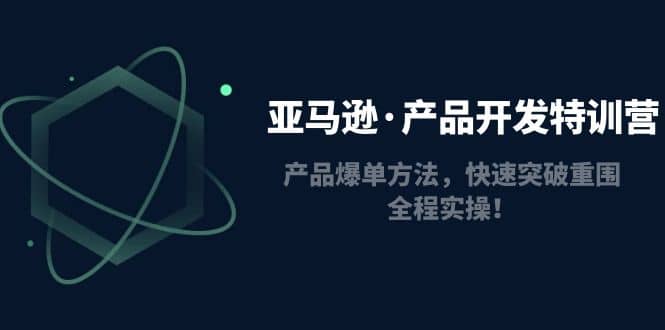 亚马逊·产品开发特训营：产品爆单方法，快速突破重围，全程实操_优优资源网