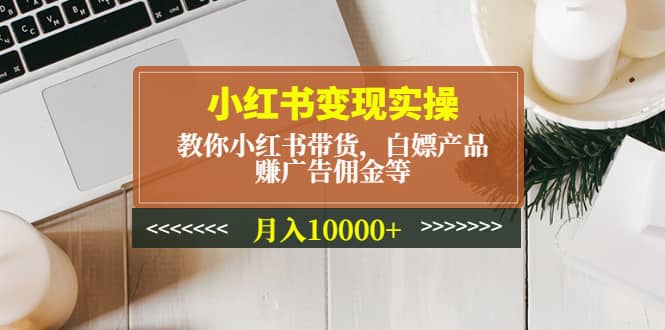 小红书变现实操：教你小红书带货，白嫖产品，赚广告佣金等_优优资源网