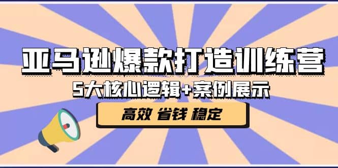 亚马逊爆款打造训练营：5大核心逻辑 案例展示 打造爆款链接 高效 省钱 稳定_优优资源网