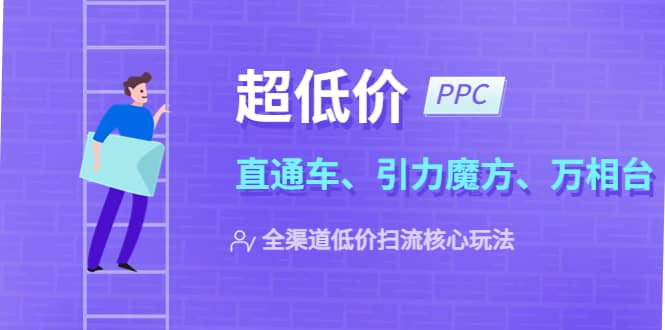 2023超低价·ppc—“直通车、引力魔方、万相台”全渠道·低价扫流核心玩法_优优资源网