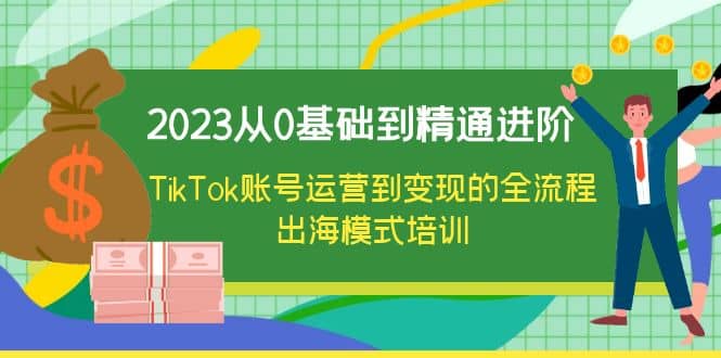 2023从0基础到精通进阶，TikTok账号运营到变现的全流程出海模式培训_优优资源网