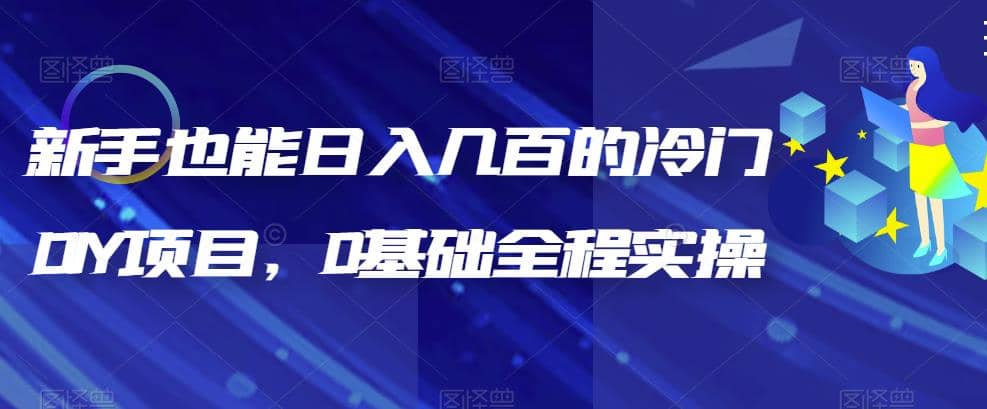 新手也能日入几百的冷门DIY项目，0基础全程实操【揭秘】_优优资源网