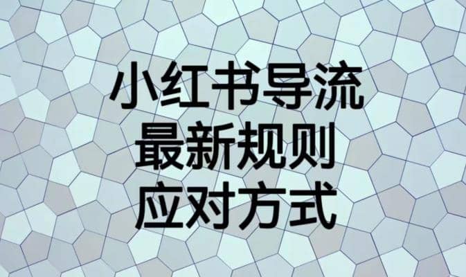 小红书导流最新规则应对方式【揭秘】_优优资源网