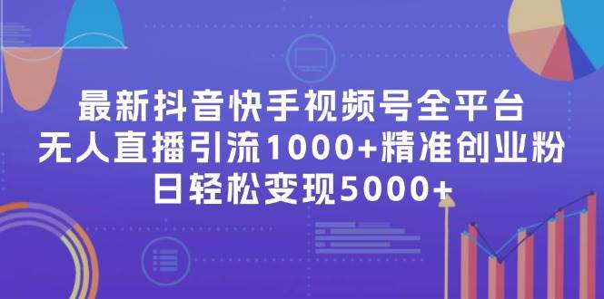 最新抖音快手视频号全平台无人直播引流1000+精准创业粉，日轻松变现5000+_优优资源网